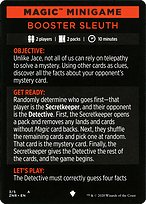 Booster Sleuth // Booster Sleuth (cont'd) - Zendikar Rising Minigames