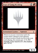 Fear of Going 0-2 Drop - Unknown Event