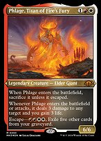 Phlage, Titan of Fire's Fury - Modern Horizons 3 - Etched Foil