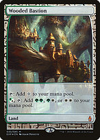 Wooded Bastion - Zendikar Expeditions - Promo Foil