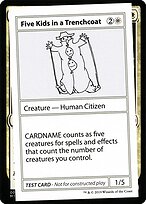 Five Kids in a Trenchcoat - Mystery Booster Playtest Cards 2021