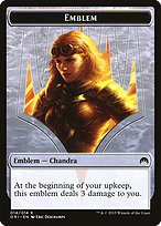 Chandra, Roaring Flame Emblem - Magic Origins Tokens