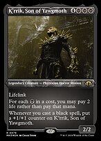 K'rrik, Son of Yawgmoth - Modern Horizons 3 - Etched Foil