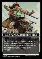 Bounty: Vara Beth Hannifer // Wanted! - Outlaws of Thunder Junction Commander Tokens