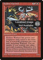 Señor guerrero de Keldon (Keldon Warlord) - Fourth Edition Foreign Black Border