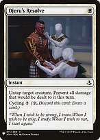 Djeru's Resolve - The List