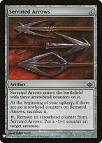 Serrated Arrows - The List