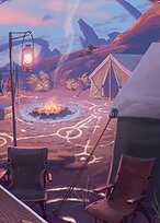 Chocobo Camp - Final Fantasy Scene Box - Borderless