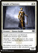 Knight of Sorrows - The List