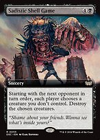 Sadistic Shell Game - Duskmourn: House of Horror Commander - Extended Art