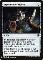 Implement of Malice - The List