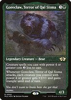 Goreclaw, Terror of Qal Sisma - Multiverse Legends - Etched Foil