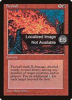 Bola de fuego (Fireball) - Fourth Edition Foreign Black Border
