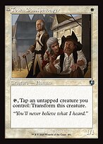 Town Gossipmonger // Incited Rabble - Innistrad Remastered - Retro