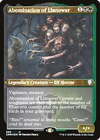 Abomination of Llanowar - Commander Legends - Etched Foil