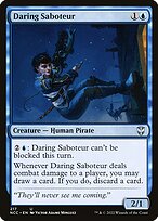 Daring Saboteur - New Capenna Commander