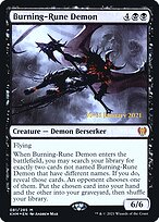 Burning-Rune Demon - Kaldheim Promos - Promo Foil