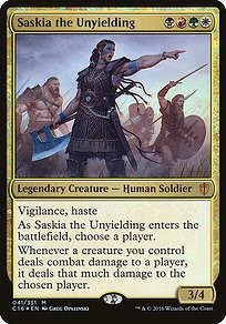 Saskia the Unyielding - Commander 2016 Oversized - Promo Foil