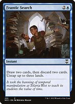 Frantic Search - New Capenna Commander