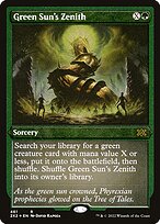 Green Sun's Zenith - Double Masters 2022 - Etched Foil