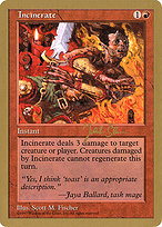 Incinerate - World Championship Decks 1997