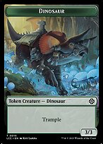 Dinosaur - The Lost Caverns of Ixalan Commander Tokens