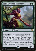 Leaf-Crowned Visionary - Dominaria United Promos