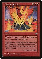 Volcanic Geyser - The List