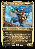 Satya, Aetherflux Genius - Modern Horizons 3 Commander - Etched Foil