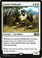 Leonin Warleader - Core Set 2019 Promos - Promo Foil