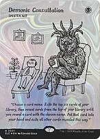 Demonic Consultation - Secret Lair Countdown - Halo Foil, Borderless