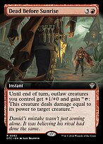 Dead Before Sunrise - Outlaws of Thunder Junction Commander - Extended Art