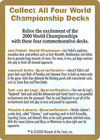 2000 World Championships Ad - World Championship Decks 2000