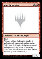 Must Be Knights - Unknown Event