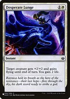 Desperate Lunge - The List