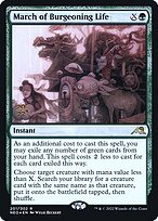 March of Burgeoning Life - Kamigawa: Neon Dynasty Promos