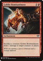 Goblin Bombardment - The List