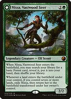 Nissa, Vastwood Seer // Nissa, Sage Animist - From the Vault: Transform