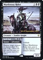 Murderous Rider // Swift End - Throne of Eldraine Promos