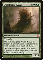 Worldspine Wurm - The List