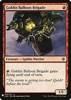 Goblin Balloon Brigade - The List