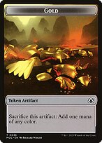 Gold - March of the Machine Commander Tokens