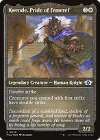 Kwende, Pride of Femeref - Multiverse Legends - Etched Foil