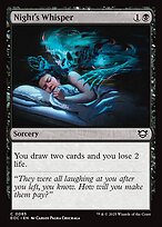 Night's Whisper - Edge of Eternities Commander