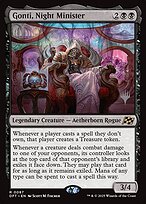 Gonti, Night Minister - Aetherdrift Promos