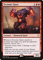 Tectonic Giant - Theros Beyond Death Promos