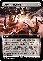 Desecrate Reality - Commander Masters - Extended Art