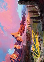 Rugged Highlands - Tarkir: Dragonstorm Art Series - Borderless