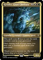 Karador, Ghost Chieftain - Commander Masters - Etched Foil