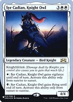 Syr Cadian, Knight Owl - The List (Unfinity Foil Edition) - Promo Foil